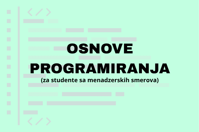 Osnove programiranja – vizual